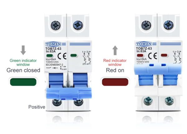 Tomzn DC Breaker 1000V - 2P - Image 2