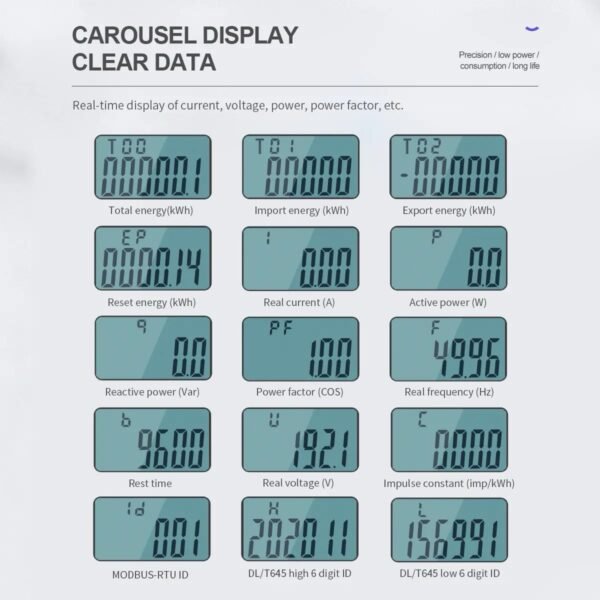 Tomzn Bi-directional meter for on-grid systems (RS485 Modbus) - Image 4
