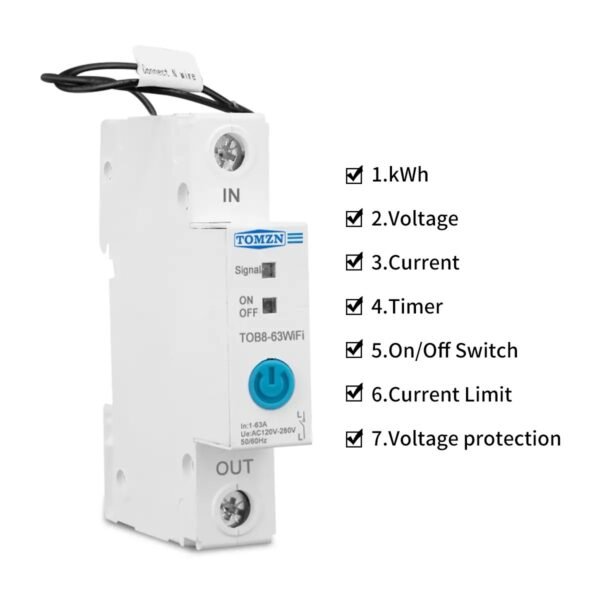 Tomzn Wifi Smart Switch 63A - ewelink - Image 2