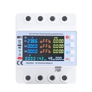 3 Phase 100A WiFi Smart Protector and Energy Meter