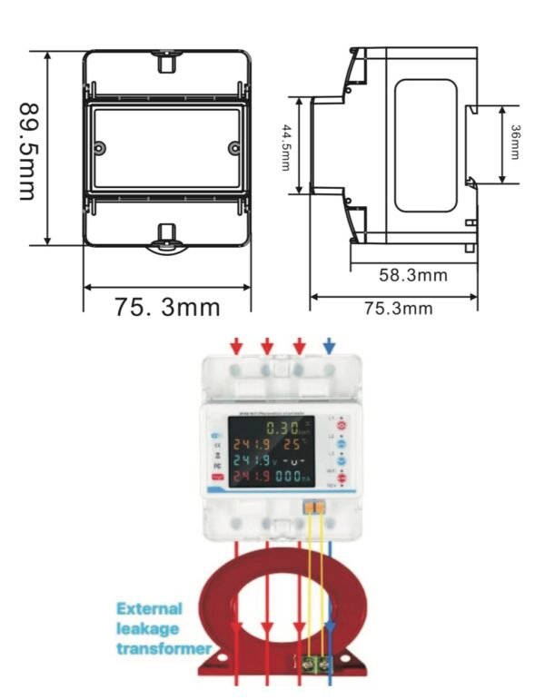 3 Phase 100A WiFi Smart Protector and Energy Meter - Image 4