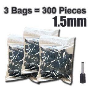 E1508 Cord End Terminal – 1.5mm², Pack of 300