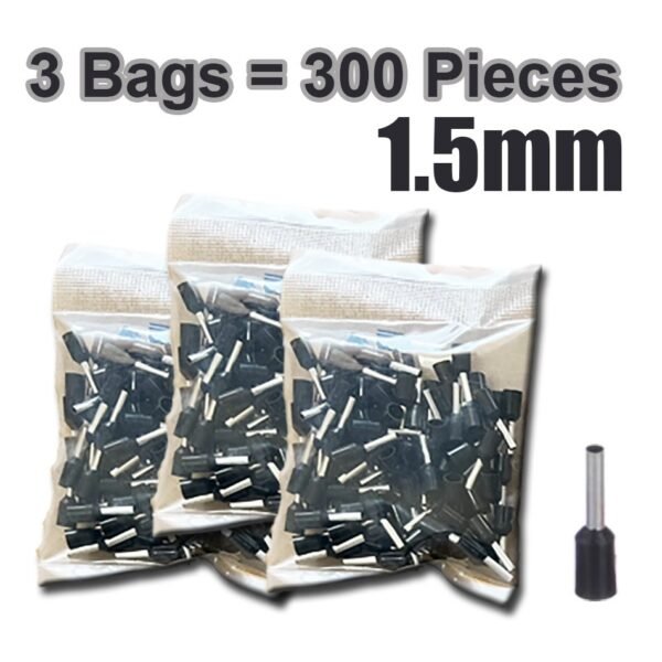 E1508 Cord End Terminal – 1.5mm², Pack of 300