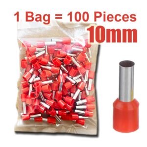 E1012 Cord End Terminal – 10mm², Pack of 100