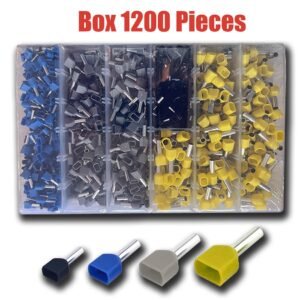 Twin Cord End Terminal Assortment Box – 1200 Pieces (1.5mm² to 6mm²)
