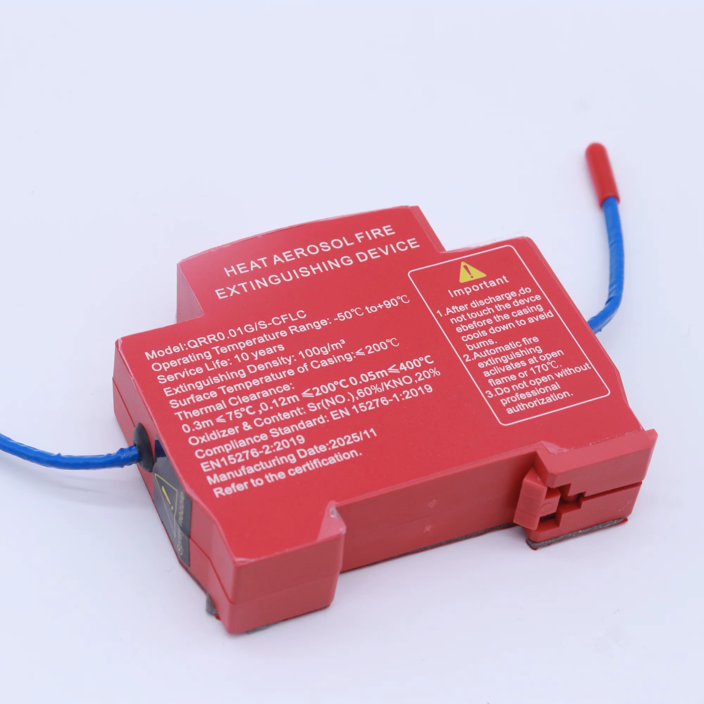 DIN Rail Aerosol Spray Fire Extinguisher Breaker - Image 2