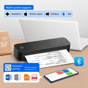 Marklife D210 white portable A4 Bluetooth thermal printer