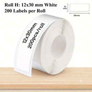 Label Roll H - 12x30 mm White - 200 Labels/Roll
