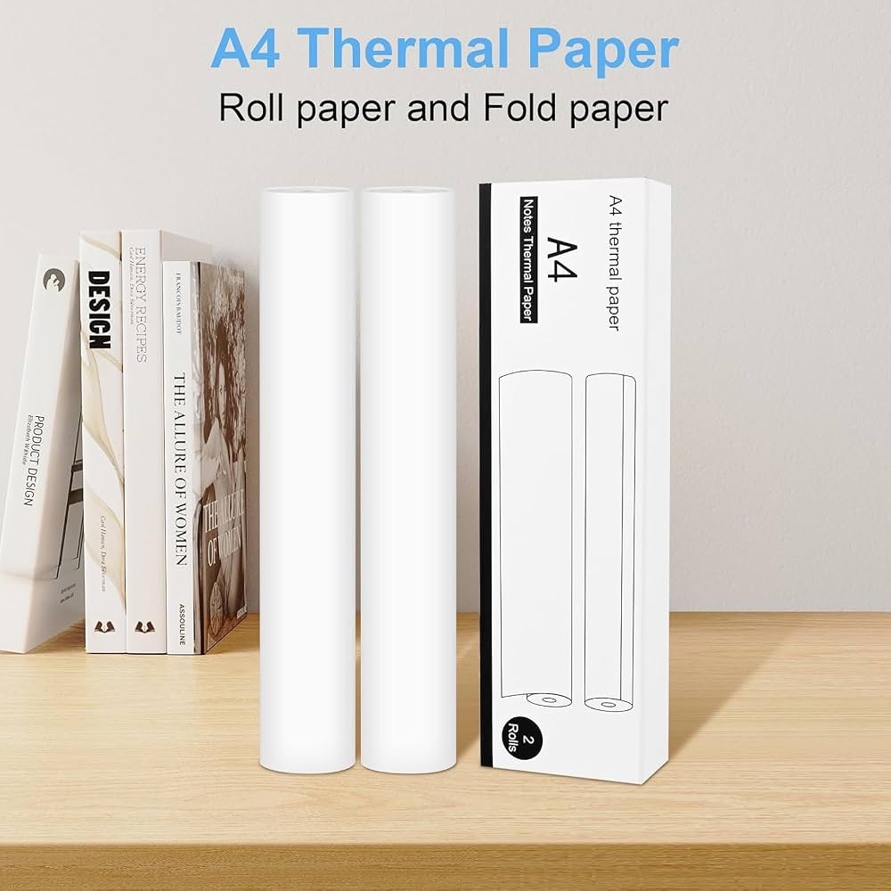A4 Thermal Paper Rolls - Pack of 2